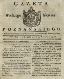Gazeta Wielkiego Xięstwa Poznańskiego 1822.04.13 Nr30