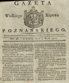 Gazeta Wielkiego Xięstwa Poznańskiego 1822.05.04 Nr36