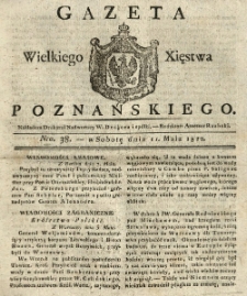 Gazeta Wielkiego Xięstwa Poznańskiego 1822.05.11 Nr38