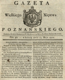 Gazeta Wielkiego Xięstwa Poznańskiego 1822.05.25 Nr42