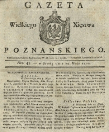 Gazeta Wielkiego Xięstwa Poznańskiego 1822.05.29 Nr43