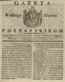 Gazeta Wielkiego Xięstwa Poznańskiego 1822.06.05 Nr45
