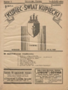 Kupiec-Świat Kupiecki; pisma złączone; oficjalny organ kupiectwa Polski Zachodniej 1936.01.04 R.30 Nr1