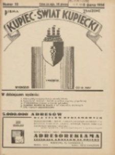 Kupiec-Świat Kupiecki; pisma złączone; oficjalny organ kupiectwa Polski Zachodniej 1936.03.05 R.30 Nr10