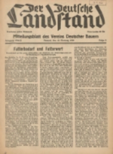 Der Deutsche Landstand: Mitteilungsblatt des Vereins Deutscher Bauern 1938.01.12 Jg.2 F.2