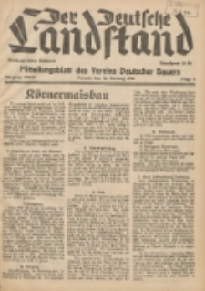 Der Deutsche Landstand: Mitteilungsblatt des Vereins Deutscher Bauern 1938.01.26 Jg.2 F.4