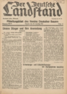 Der Deutsche Landstand: Mitteilungsblatt des Vereins Deutscher Bauern 1938.03.23 Jg.2 F.12