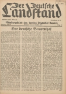 Der Deutsche Landstand: Mitteilungsblatt des Vereins Deutscher Bauern 1938.06.15 Jg.2 F.24