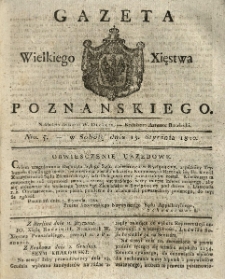 Gazeta Wielkiego Xięstwa Poznańskiego 1820.01.15 Nr5