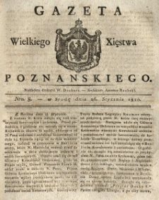 Gazeta Wielkiego Xięstwa Poznańskiego 1820.01.26 Nr8
