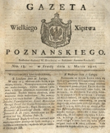 Gazeta Wielkiego Xięstwa Poznańskiego 1820.03.01 Nr18