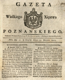 Gazeta Wielkiego Xięstwa Poznańskiego 1820.03.15 Nr22