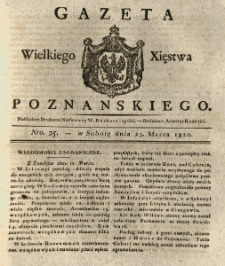 Gazeta Wielkiego Xięstwa Poznańskiego 1820.03.25 Nr25