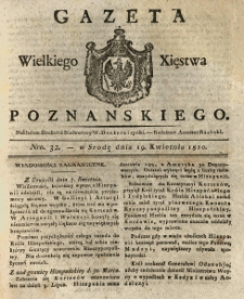 Gazeta Wielkiego Xięstwa Poznańskiego 1820.04.19 Nr32