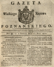 Gazeta Wielkiego Xięstwa Poznańskiego 1820.05.27 Nr43