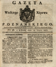 Gazeta Wielkiego Xięstwa Poznańskiego 1820.07.12 Nr56