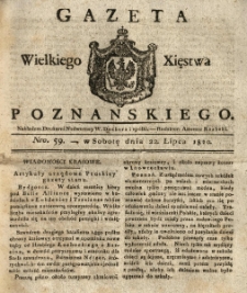 Gazeta Wielkiego Xięstwa Poznańskiego 1820.07.22 Nr59