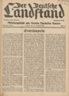 Der Deutsche Landstand: Mitteilungsblatt des Vereins Deutscher Bauern 1938.08.10 Jg.2 F.32