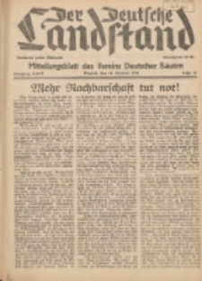 Der Deutsche Landstand: Mitteilungsblatt des Vereins Deutscher Bauern 1938.10.12 Jg.2 F.41