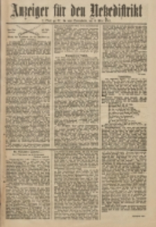 Anzeiger f&uuml;r den Netzedistrikt Kreis- und Wochenblatt f&uuml;r Kreis und Stadt Czarnikau 1911.05.06 Jg.59 Nr54