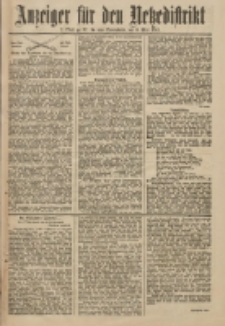 Anzeiger für den Netzedistrikt Kreis- und Wochenblatt für Kreis und Stadt Czarnikau 1911.05.06 Jg.59 Nr54