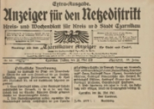 Anzeiger f&uuml;r den Netzedistrikt Kreis- und Wochenblatt f&uuml;r Kreis und Stadt Czarnikau 1911.05.26 Jg.59 Nr63