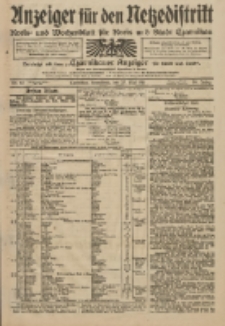 Anzeiger f&uuml;r den Netzedistrikt Kreis- und Wochenblatt f&uuml;r Kreis und Stadt Czarnikau 1911.05.27 Jg.59 Nr63