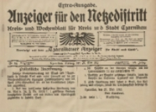 Anzeiger f&uuml;r den Netzedistrikt Kreis- und Wochenblatt f&uuml;r Kreis und Stadt Czarnikau 1911.05.29 Jg.59 Nr64