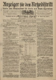 Anzeiger f&uuml;r den Netzedistrikt Kreis- und Wochenblatt f&uuml;r Kreis und Stadt Czarnikau 1911.05.31 Jg.59 Nr65