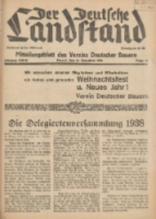 Der Deutsche Landstand: Mitteilungsblatt des Vereins Deutscher Bauern 1938.12.21 Jg.2 F.48