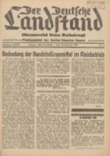 Der Deutsche Landstand: Mitteilungsblatt des Vereins Deutscher Bauern 1939.02.22 Jg.3 F.8