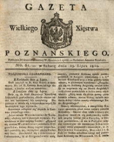 Gazeta Wielkiego Xięstwa Poznańskiego 1820.07.29 Nr61