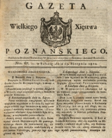 Gazeta Wielkiego Xięstwa Poznańskiego 1820.08.19 Nr67