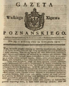 Gazeta Wielkiego Xięstwa Poznańskiego 1820.11.22 Nr94
