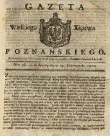 Gazeta Wielkiego Xięstwa Poznańskiego 1820.11.29 Nr96