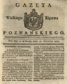 Gazeta Wielkiego Xięstwa Poznańskiego 1820.12.13 Nr100
