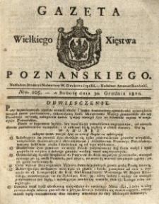 Gazeta Wielkiego Xięstwa Poznańskiego 1820.12.30 Nr105