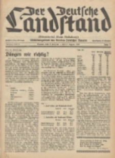 Der Deutsche Landstand: Mitteilungsblatt des Vereins Deutscher Bauern 1939.08.02 Jg.3 F.31