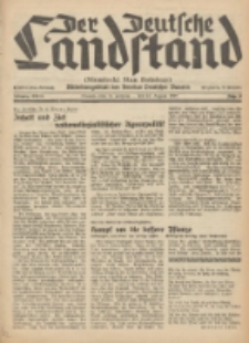 Der Deutsche Landstand: Mitteilungsblatt des Vereins Deutscher Bauern 1939.08.16 Jg.3 F.33