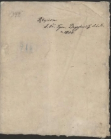 Fragmenty różnych notatek ks. Dionizego Bugajewicza z dziedziny astronomii, trygonometrii i geometrii