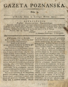 Gazeta Wielkiego Xięstwa Poznańskiego 1815.02.01 Nr9
