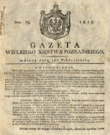Gazeta Wielkiego Xięstwa Poznańskiego 1815.10.04 Nr79