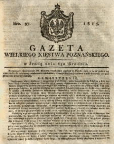 Gazeta Wielkiego Xięstwa Poznańskiego 1815.12.06 Nr97
