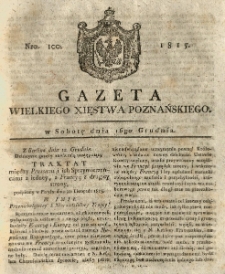 Gazeta Wielkiego Xięstwa Poznańskiego 1815.12.16 Nr100