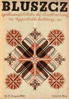 Bluszcz. Społeczno literacki ilustrowany tygodnik kobiecy 1934.03.03 R.67 nr9
