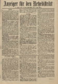 Anzeiger f&uuml;r den Netzedistrikt Kreis- und Wochenblatt f&uuml;r Kreis und Stadt Czarnikau 1911.06.03 Jg.59 Nr66