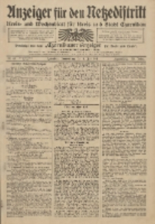 Anzeiger f&uuml;r den Netzedistrikt Kreis- und Wochenblatt f&uuml;r Kreis und Stadt Czarnikau 1911.06.08 Jg.59 Nr67