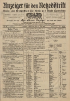 Anzeiger f&uuml;r den Netzedistrikt Kreis- und Wochenblatt f&uuml;r Kreis und Stadt Czarnikau 1911.06.10 Jg.59 Nr68