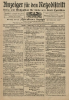 Anzeiger für den Netzedistrikt Kreis- und Wochenblatt für Kreis und Stadt Czarnikau 1911.06.22 Jg.59 Nr73