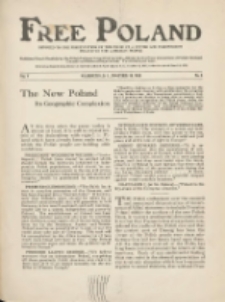 Free Poland: the truth about Poland and her peoplepublished by the Polish National Council of America 1918.11.16 Vol.5 Nr4